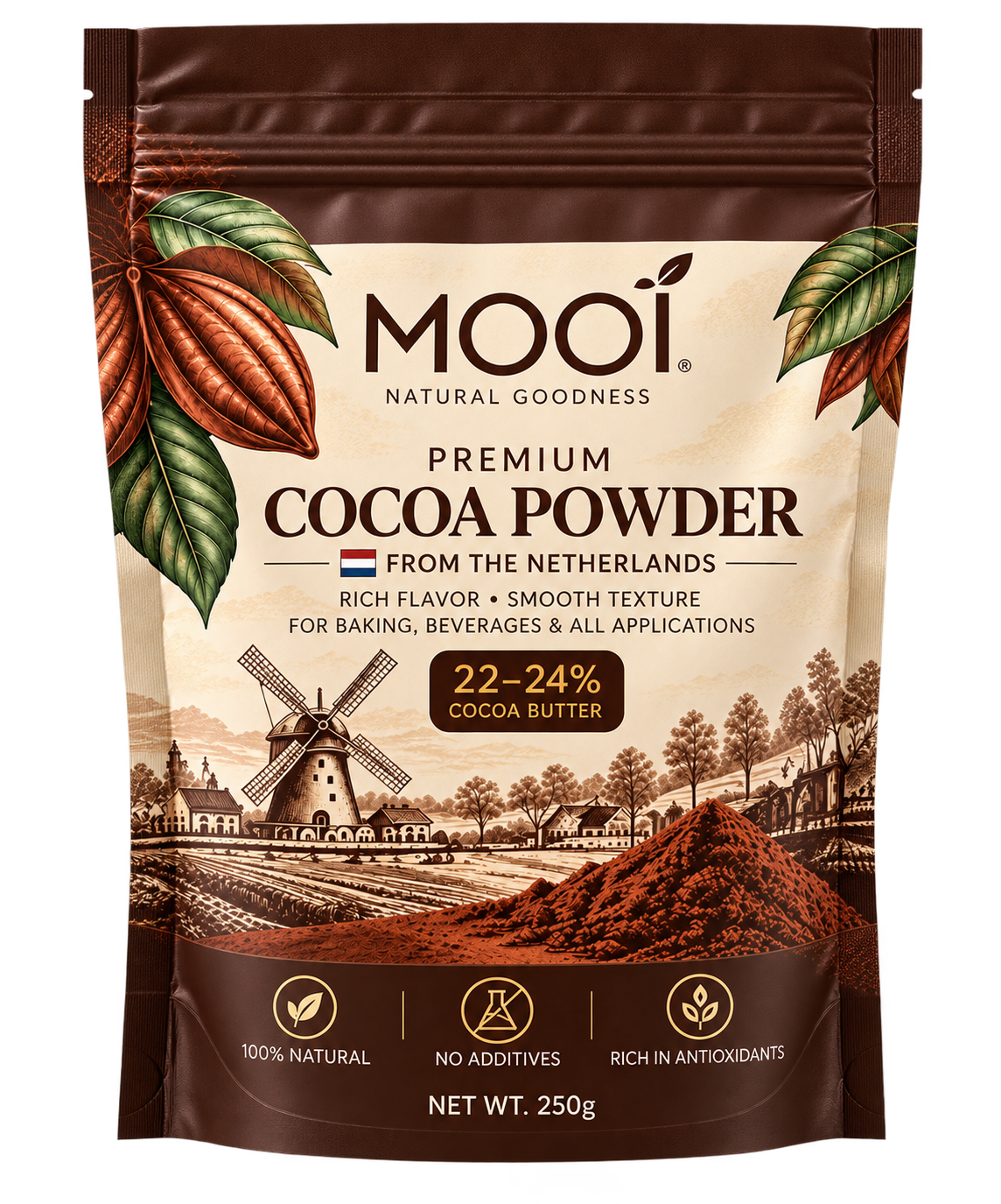 MOOI Premium Cocoa Powder — 250g